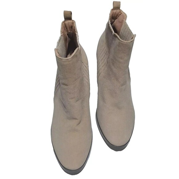 DAISY STREET Womens Ankle Boots Pointed Toe Chunky Stacked Mid Heeled Faux Sz 8 - Picture 2 of 8